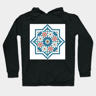 Vintage Marrakesh Mosaic, Moroccan Tiles Hoodie